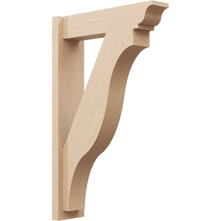 Ekena Millwork 5 1/2-in W x 20-in D x 32-in H Funston Trad Rough Cedar Woodgrain TimberThane Outlooker, Primed Tan OUTUR055X20X32FST04RCPR